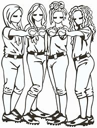 Image result for Softball Coloring Pages Easy