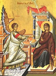 Image result for Greek Orthodox Icons Theotokos Annunciation