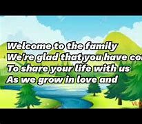 Image result for Welcome to the Family Lyrics Christian Song