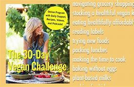 Image result for Vegan 30-Day Challenge Before and After