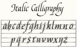 Image result for Italic Calligraphy Alphabet Fonts