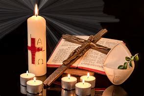 Image result for Candle with Cross