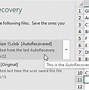 Image result for Auto Recovery Documents Excel