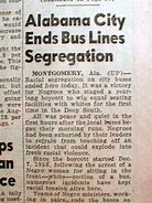 Image result for Bus Boycott Newspaper
