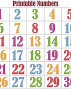 Image result for Colorful Printable Numbers