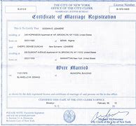 Image result for New York Marriage Certificate