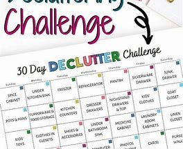 Image result for 30-Day Declutter Challenge Printable