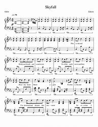 Image result for Adele Piano Sheet Music