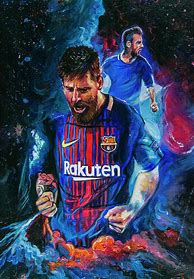 Image result for Messi Painting