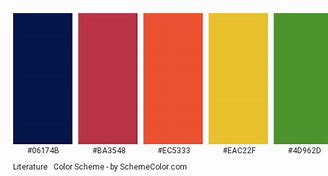 Image result for Literature Color Palette