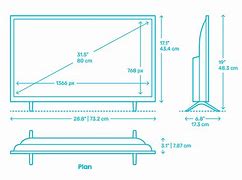 Image result for 32 TV Dimensions