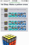 Image result for Yellow Cross Rubik's Cube