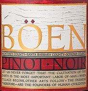 Image result for Boen Pinot Noir Santa Barbara Monterey Sonoma
