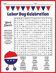 Image result for Labor Day Word Puzzles