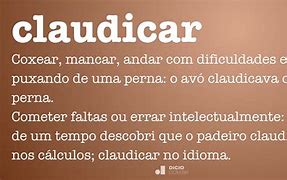 Image result for claudicar