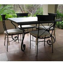 Image result for Wrought Iron Patio Dining Table