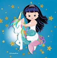 Image result for Unicorn and Mermaid Clip Art