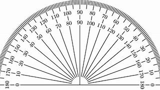 Image result for Printable Protractor 180 Degrees