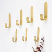 Image result for Minimalist Gold Wall Hooks