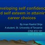 Image result for Difference Between Self-Esteem and Confidence