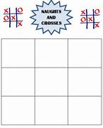 Image result for Kids Drawing Noughts and Crosses Template