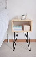 Image result for Hairpin Leg Nightstand