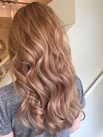 Image result for Rose Gold Hair with Caramel Highlights