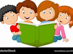 Image result for children read books cartoons