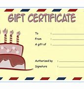 Image result for Happy Birthday Gift Certificate