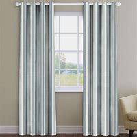 Image result for Blue Stripe Curtains