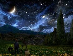 Image result for Starry Night Militaey Painting