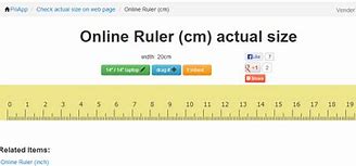 Image result for Accurate Inches Ruler Online