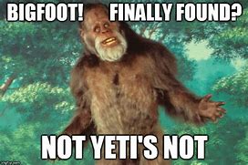 Image result for Bigfoot Good Morning Meme