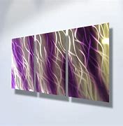 Image result for Purple Metal Wall Art