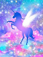 Image result for Unicorn Flying in Space