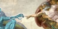 Image result for Robot God Art