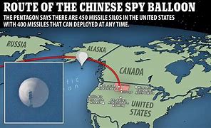 Image result for Spy Balloon Route