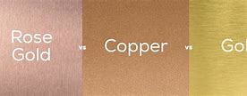 Image result for Copper Rose Gold Color