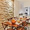 Image result for Brick Interior Dining Room