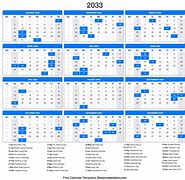 Image result for 2033 Calendar with Holidays