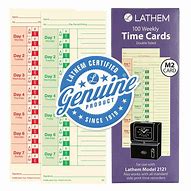Image result for Lathem Time Cards Model 2121