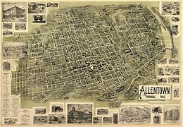 Image result for Map Allentown Historic 1890