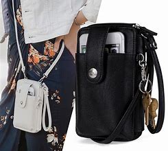 Image result for Leather Wallet Cell Phone Crossbody