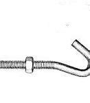 Image result for Threaded Hook Screws with Nuts