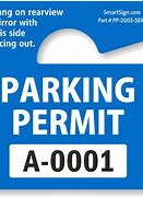 Image result for Parking Permit Placards