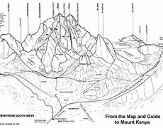 Image result for Mount Kenya Drawing
