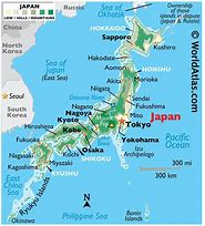 Image result for Japan Map Color World