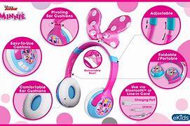Image result for Headphones with Microphone Minnie Mouse