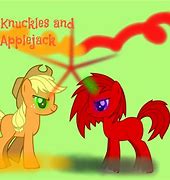 Image result for Knuckles and Applejack
