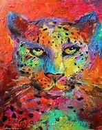 Image result for Colorful Leopard Paintings